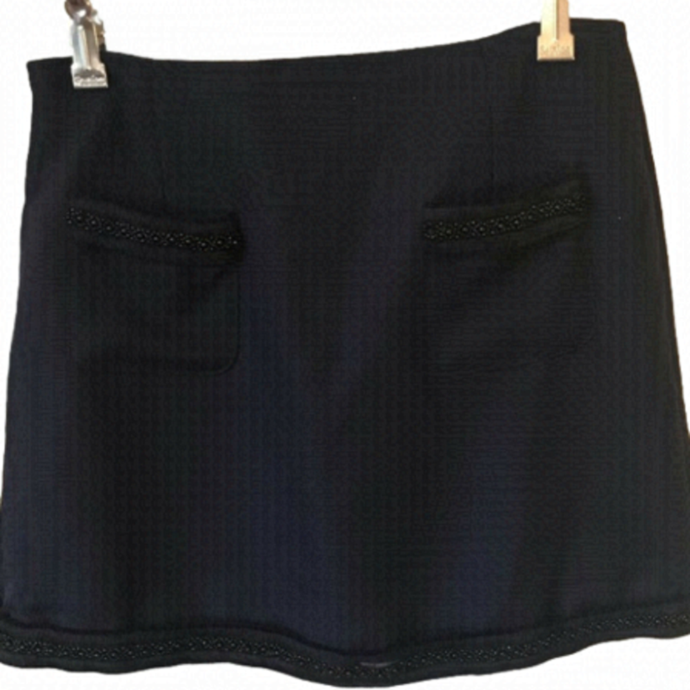 ANANY skirt size large. Navy blue. Fits smaller. New with tags.